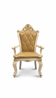 Wohnzimmer Stuhl Design Esszimmer Holz Stühle Polster mit Armlehne Barock