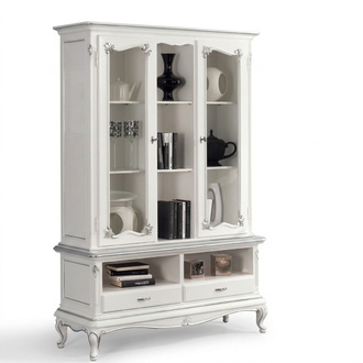 Wohnzimmer Vitrine Schrank Bücher Regal Anrichte Klassische Möbel Regale Holz