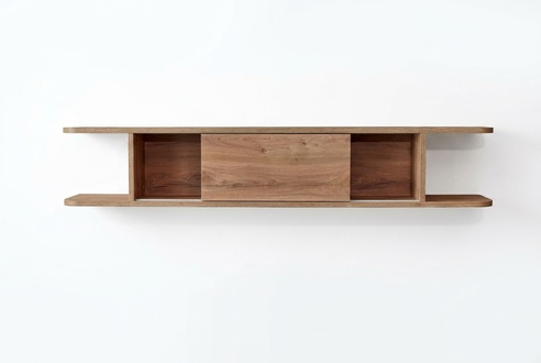 Wohnzimmer Wandregal Braun Luxus Holzmöbel Design Modern Regal Einrichtung