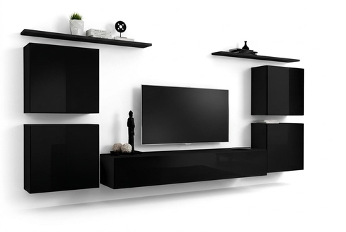 Wohnzimmer Wandregal Einrichtung Wohnwand Luxus Komplett Set Wandschrank