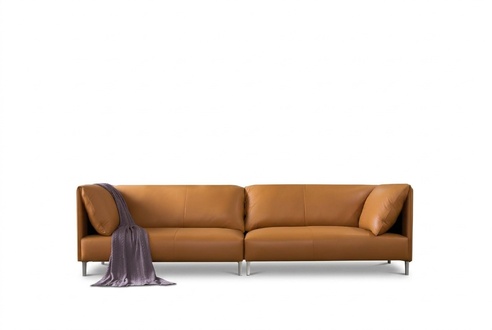 XXL Big Sofa Vier Sitzer Couch Leder Polster Couchen Sofas Sitz Italien Möbel