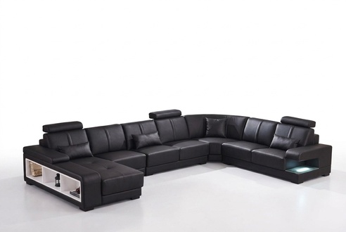XXL BIG Wohnlandschaft U Form Ecksofa Sofa Couch Polster Garnitur