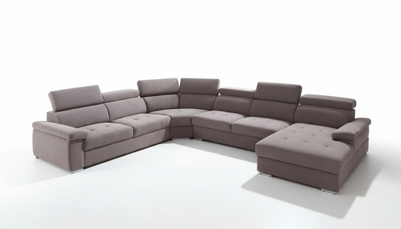 XXL Big Wohnlandschaft Wohnzimmer Textil Sofa Polster Couchen Sofas