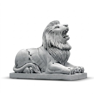 XXL Löwe Figur Garten Terrasse Dekoration Deko Stein Skulptur Figuren