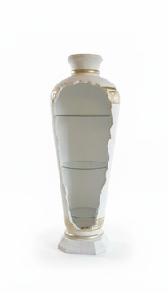 XXL Medusa Antik Stil Vitrine Bar Boden Vase Schrank Vintrinen Säule 153cm