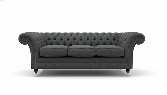 XXL Sofa 3 Sitzer Couch Chesterfield Polster Sitz Garnitur Leder Textil