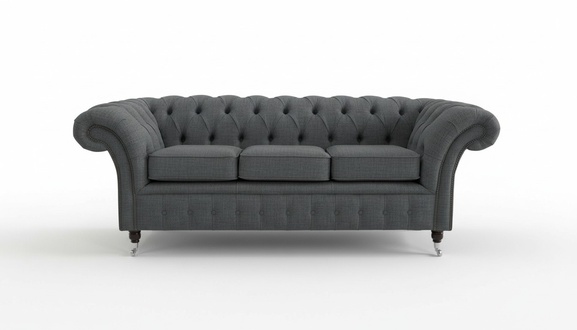 XXL Sofa 3 Sitzer Couch Chesterfield Polster Sitz Garnitur Leder Textil