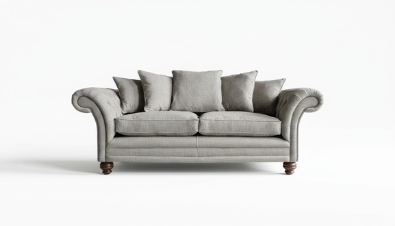 XXL Sofa 3 Sitzer Couch Chesterfield Polster Sitz Garnitur Leder
