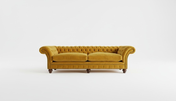 XXL Sofa 4 Sitzer Couch Chesterfield Polster Sitz Garnitur Leder Textil