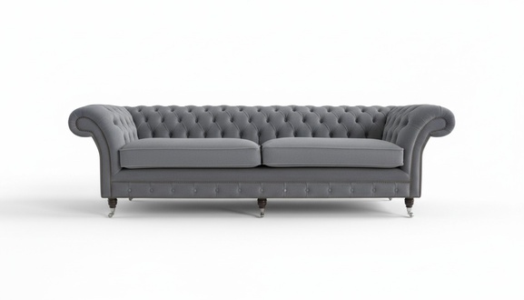 XXL Sofa 4 Sitzer Couch Chesterfield Polster Sitz Garnitur Leder Textil