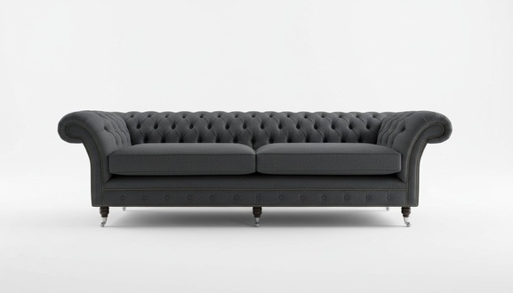 XXL Sofa 4 Sitzer Couch Chesterfield Polster Sitz Garnitur Leder Textil