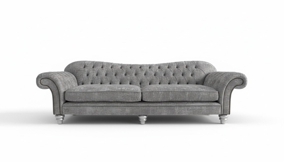 XXL Sofa 4 Sitzer Couch Chesterfield Polster Sitz Garnitur Leder Textil