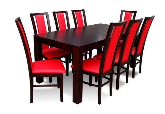 Essgruppe Esstisch Tisch mit 8 x Stühlen Model Z07