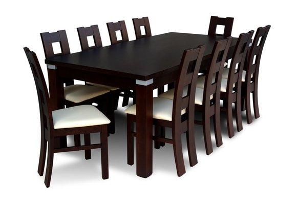 Essgruppe Esstisch Tisch mit 10 x Stühlen Model Z09