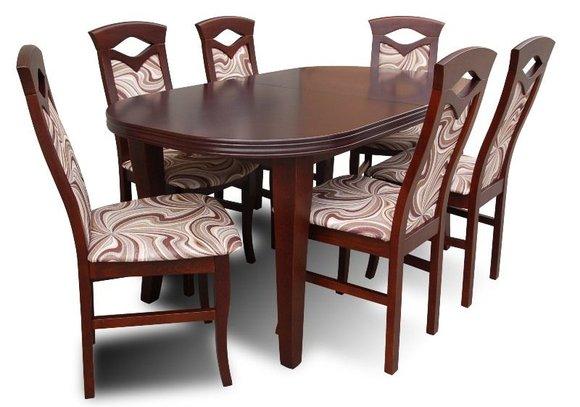 Essgruppe Esstisch Tisch mit 6 x Stühlen Model