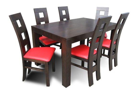 Essgruppe Esstisch Tisch mit 6 x Stühlen Model Z40