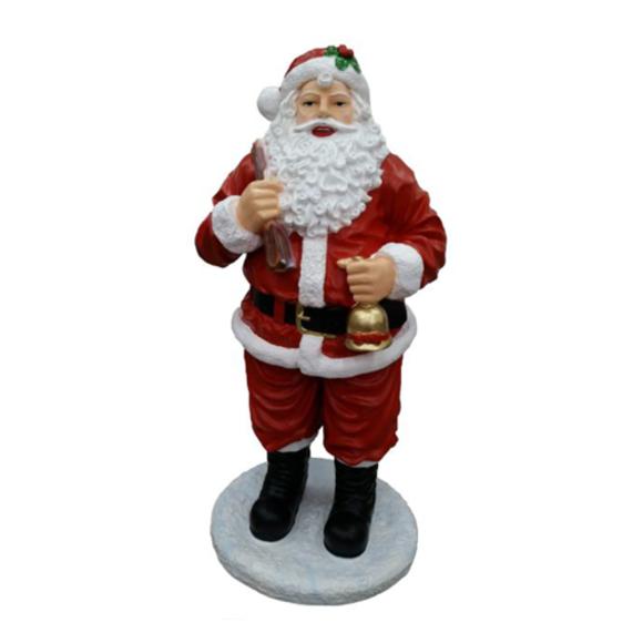 Weihnachtsmann Figur Statue Aussenleuchte Dekoration Nikolaus Skulptur