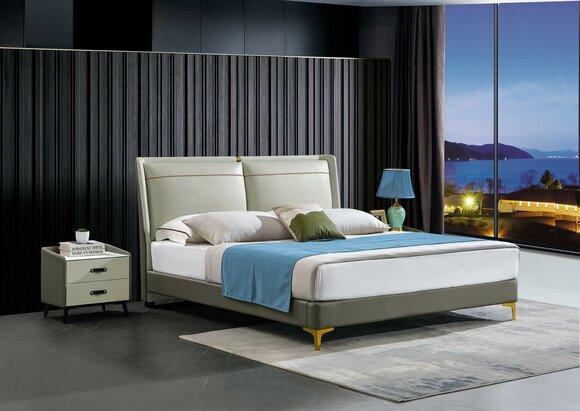 Schlafzimmer 3tlg. Set Bett 2x Nachttisch Konsole Betten Doppel Hotel