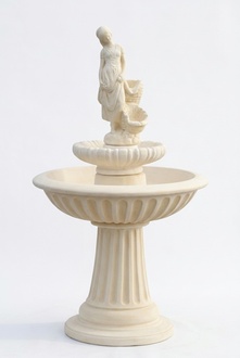 Zierbrunnen Springbrunnen 162cm Skulptur Brunnen Deko Garten Fontaine