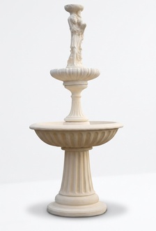 Zierbrunnen Springbrunnen 197cm Skulptur Brunnen Deko Garten Fontaine