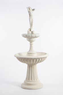 Zierbrunnen Springbrunnen 207cm Skulptur Brunnen Deko Garten Fontaine