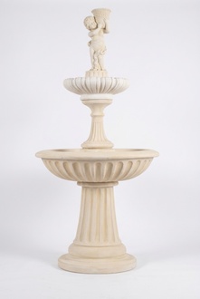 Zierbrunnen Springbrunnen Skulptur 187cm Brunnen Deko Garten Fontaine