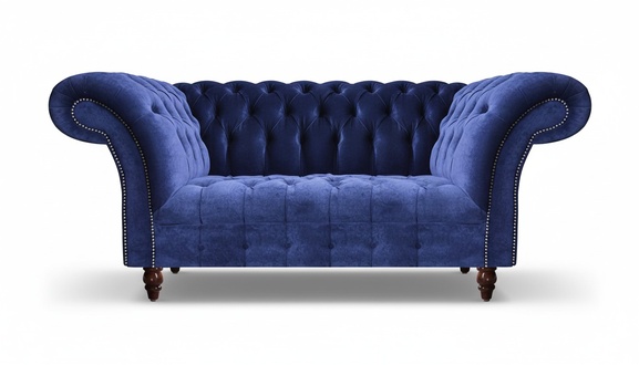 Zweisitzer Sofa Couch Chesterfield Polstermöbel Wohnzimmer Möbel