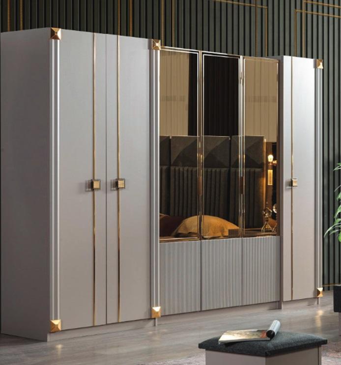 Designer Kleiderschrank Schlafzimmer Luxuriöse Schränke Stil Holzmöbel