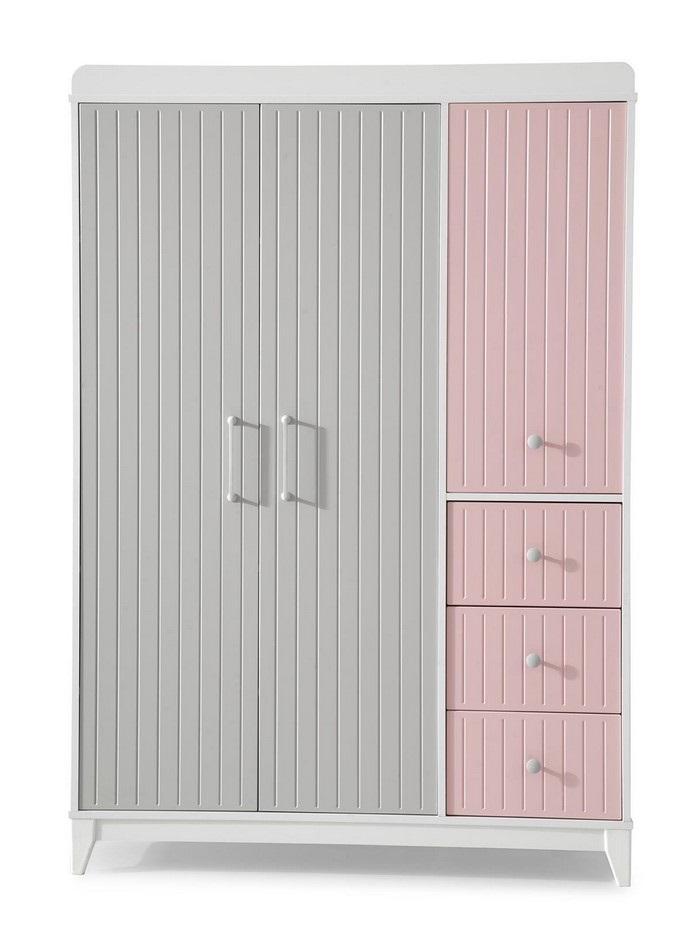 Stilvoll Kleiderschrank Mehrfarbig Holz Schrank Design Kinderzimmer