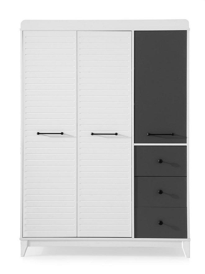 Stilvoll Kleiderschrank Holz Schrank Design Weiße Kinderzimmer Möbel