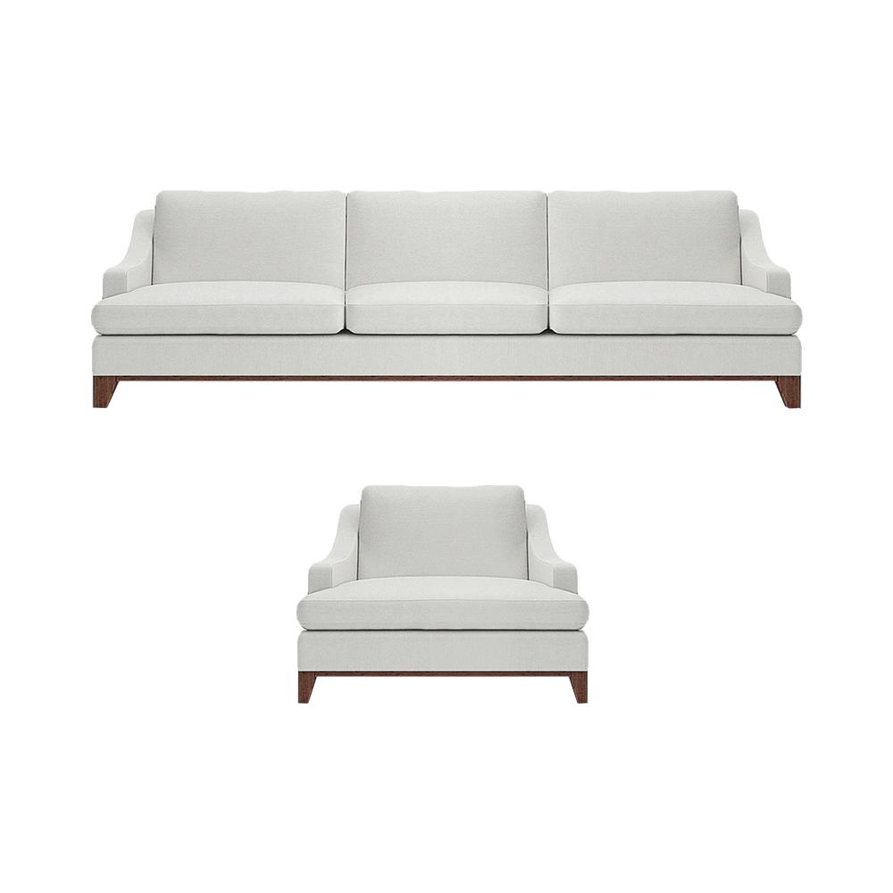 Wohnzimmer Weiß Dreisitze Sofa Couch Luxus Sessel Luxus Einrichtung