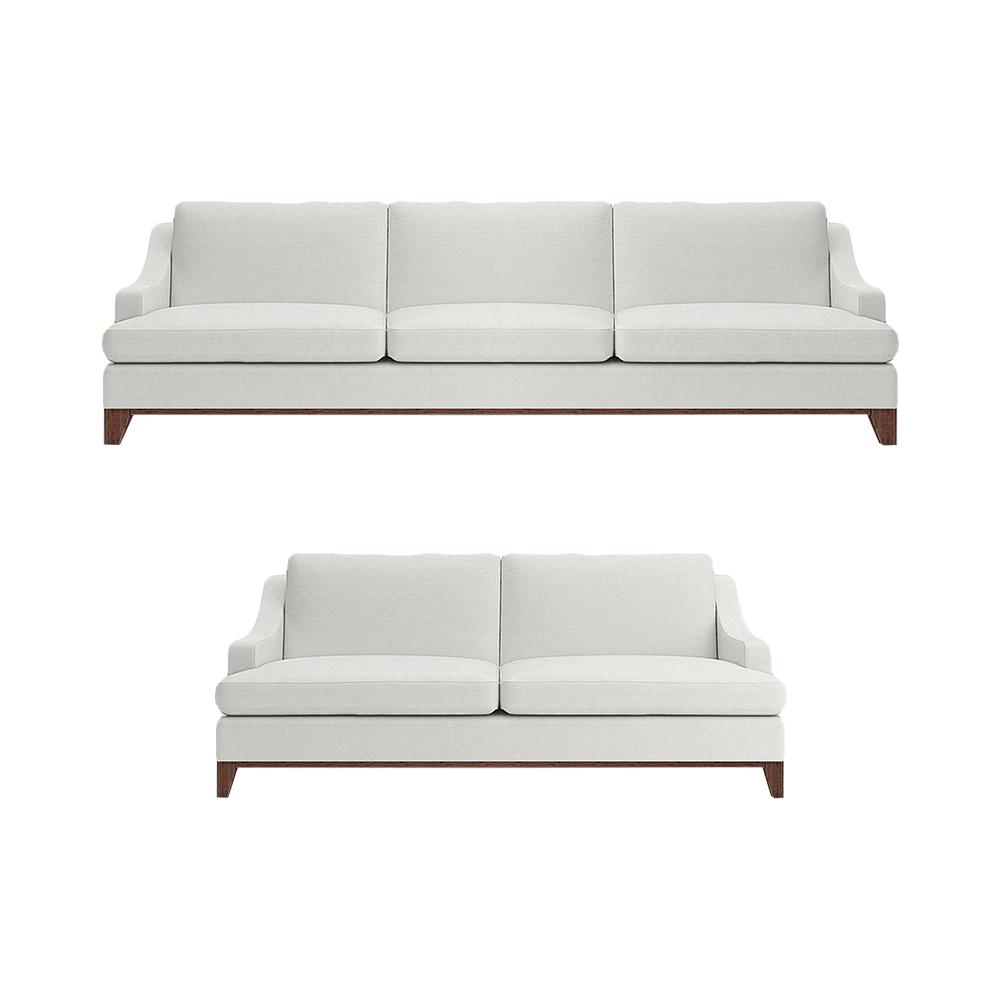 Wohnzimmer Sofa Zweisitzer mit Dreisitze Couch Weiß Komplett Einrichtung Neu