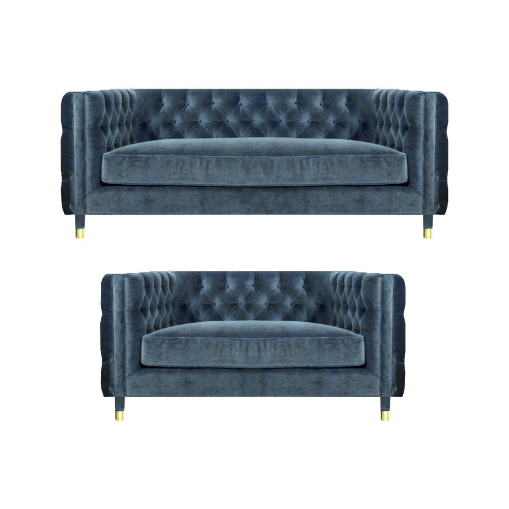 Wohnzimmer Neu Komplett Designer Sofas Textil Sessel Chestefield Sofagarnitur