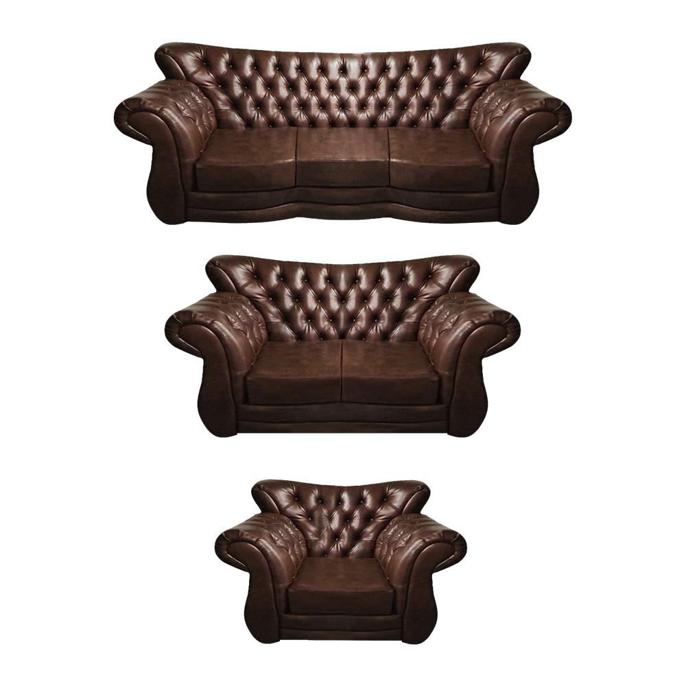 Einrichtung Luxus Polstermöbel Sofas Set Leder Sessel Wohnzimmer Couch