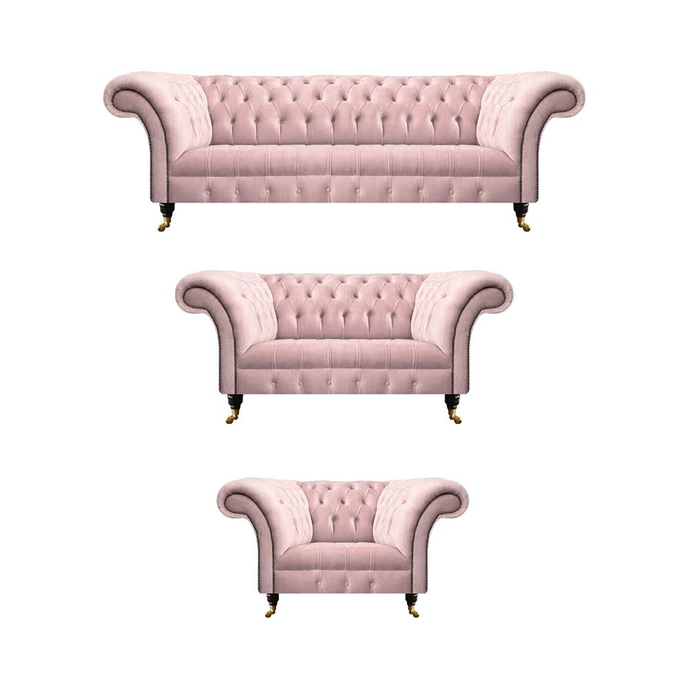 Wohnzimmer Luxus Set 3tlg Neu Sofas Couchen Chesterfield Polstersessel