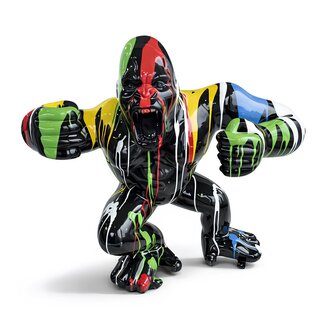 Abstrakte dekorative Figur Skulptur Figuren Statuen Skulpturen Gorilla Sofort