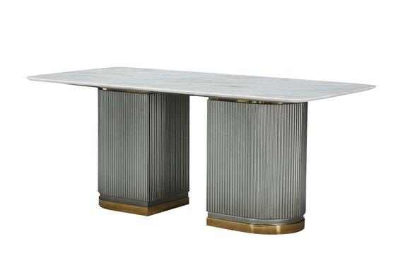 esstisch tisch möbel design esszimmer tische luxus esstisch marmor edelstahl neu