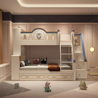 Kinderbett Etagenbett Jugendbett Design Hochbett Modern Bett Kinderzimmer Sofort