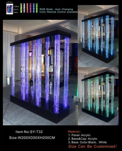 Verkaufs regal Regale Wasserwände Wand Bar Flaschen Wasserwände