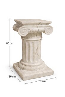 Medusa Säule Römische Säulen Marmor Skulptur Figur Deko Dekoration Sofort