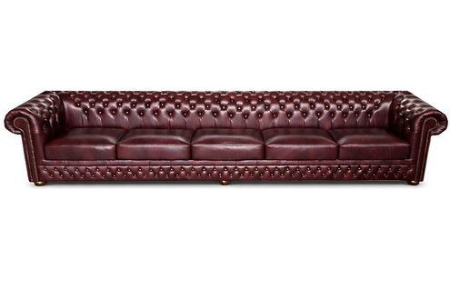 Chesterfield Sofa 8 SITZER XXL Polster Designer Couchen Sofas 100% Leder Sofort