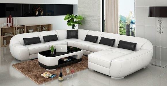 Modernes Designer Ecksofa Sofa Eck Couch Wohnlandschaft Sitz Gruppe