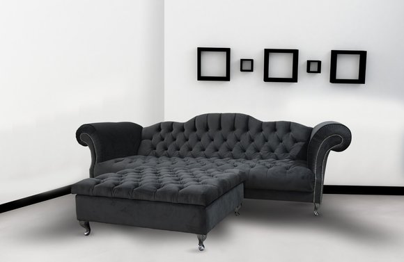 Chesterfield Sofa 3 SITZER Polster Designer Couchen Sofas Garnitur SL