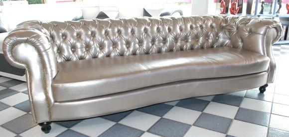 LEDERSOFA XXL CHESTERFIELD BIG SOFA ENGLAND 250cm