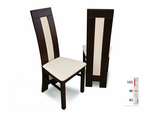 MASSIVHOLZ STUHL ESSZIMMERSTUHL DESIGNER LEDER STUHL STÜHLE