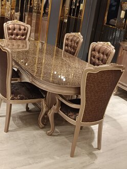 Essgruppe 7-teilig – Tisch & Stühle aus Massivholz sofort lieferbar Sofort