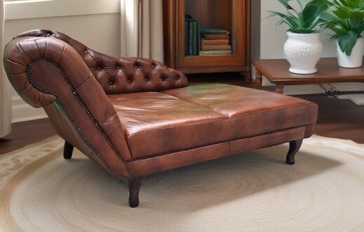 Chaiselongues Chesterfield Liege Chaise Leder Textil Stoff Sofa Relax Sofort