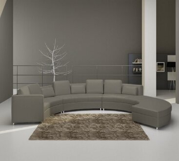 Ledersofa Couch Wohnlandschaft Ecksofa Eck Garnitur Design Modern Sofort