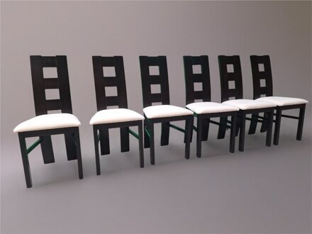 Essgruppe mit 6 Stühlen – Modernes Esszimmer-Set. Sofort