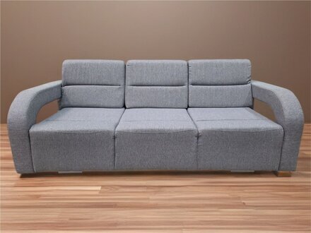 Elegante graue 3-Sitzer Couch Perfekt für Wohnzimmer und Büroräume Sofort